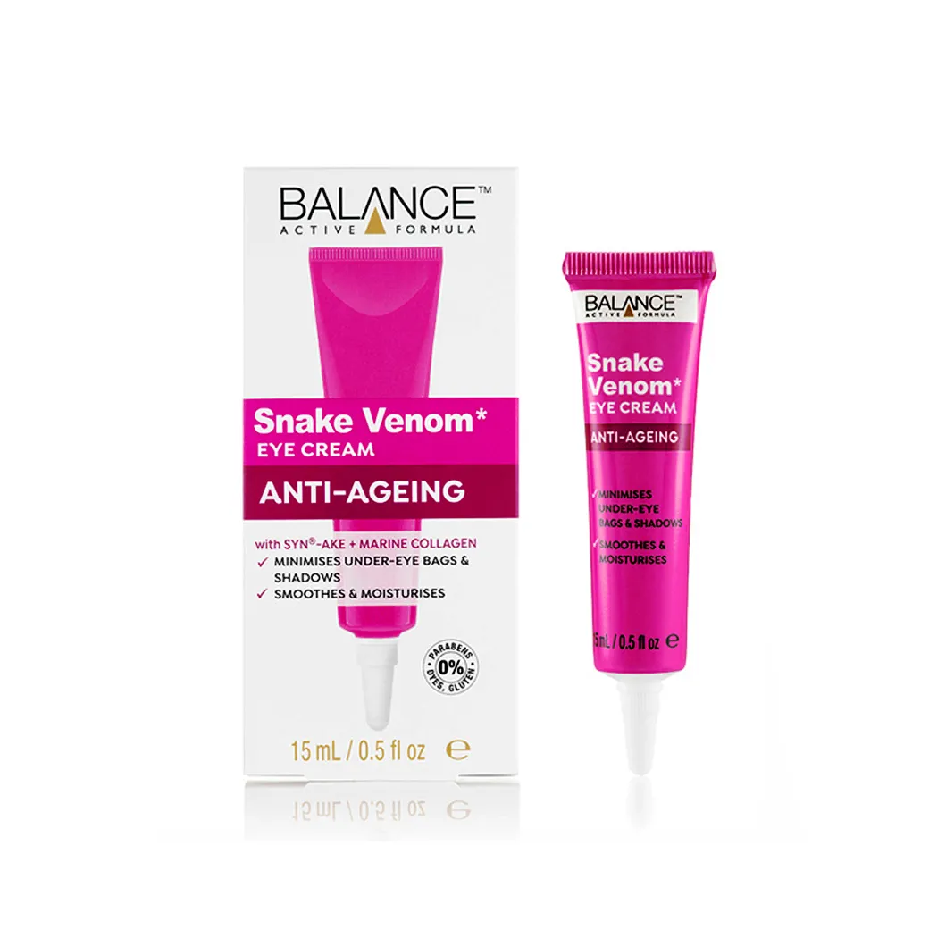 Balance - کرم دور چشم ضدپیری سم مار بالانس ا Balance Balance Snake Venom Anti Ageing Eye Cream 15ml