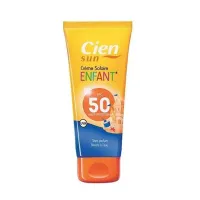 Cien Sun - کرم ضد آفتاب کودک سین مدل Enfant اس پی اف +50 حجم 100 میل Cien Sun Creme Solaire SPF 50+ Volume 100ml
