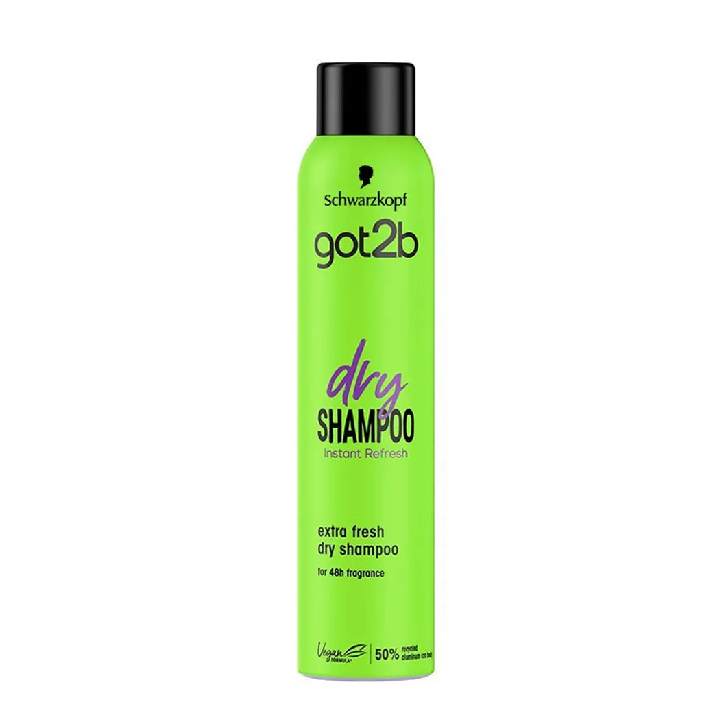 got2b - شامپو خشک گات تو بی سبز مدل فرش حجم 200 میل Got2b dry shampoo extra fresh Volume 200ml