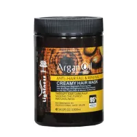 Lightness - ماسک‌ مو داخل حمام بدون سولفات آرگان مراکشی لایتنس حجم 1000 میل Lightness argan oiil from morocco creamy hair mask Volume 1000ml
