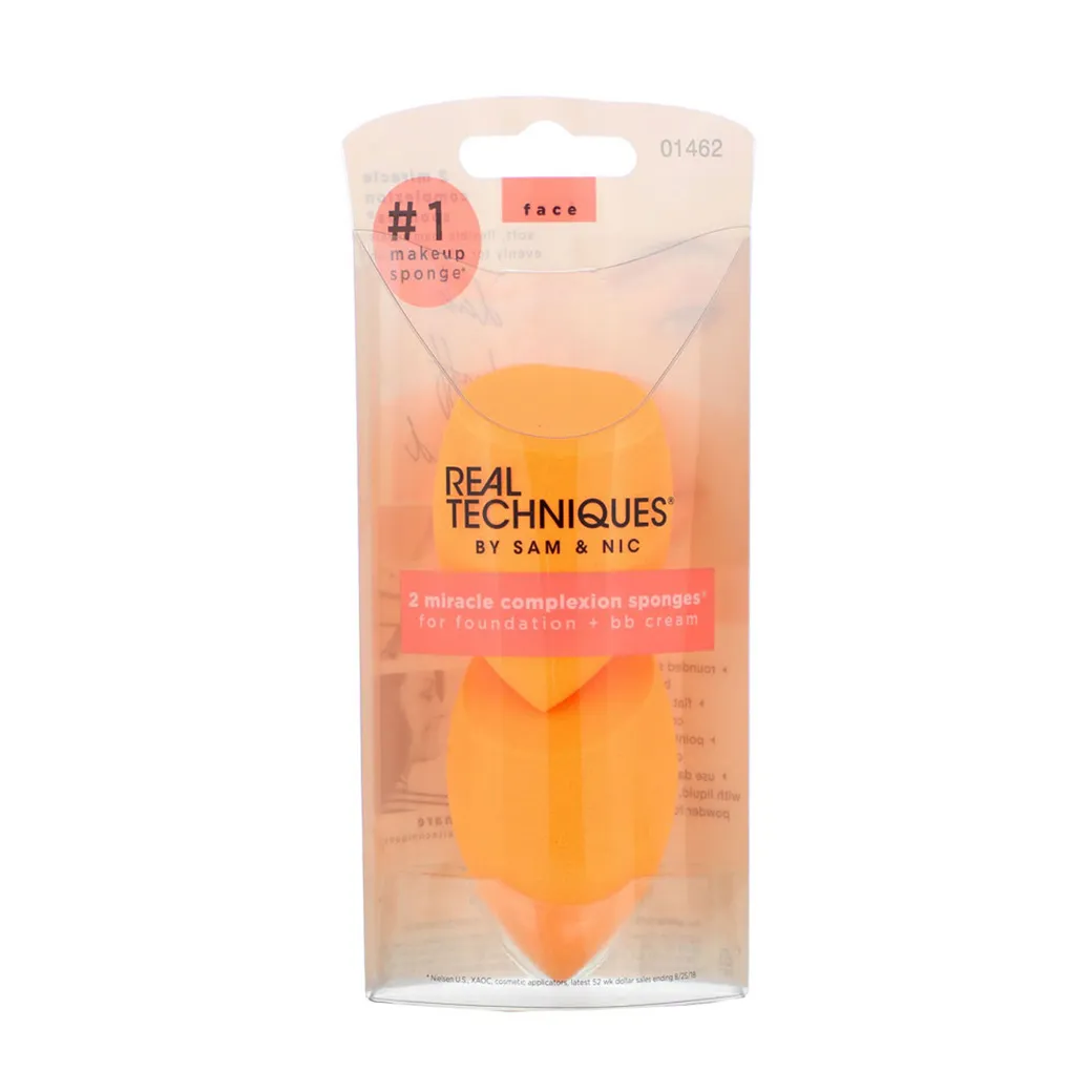 Real Techniques - اسفنج پک دو عددی کد ریل تکنیک 1462 Real Techniques cosmetic sponge pad, pack of 2