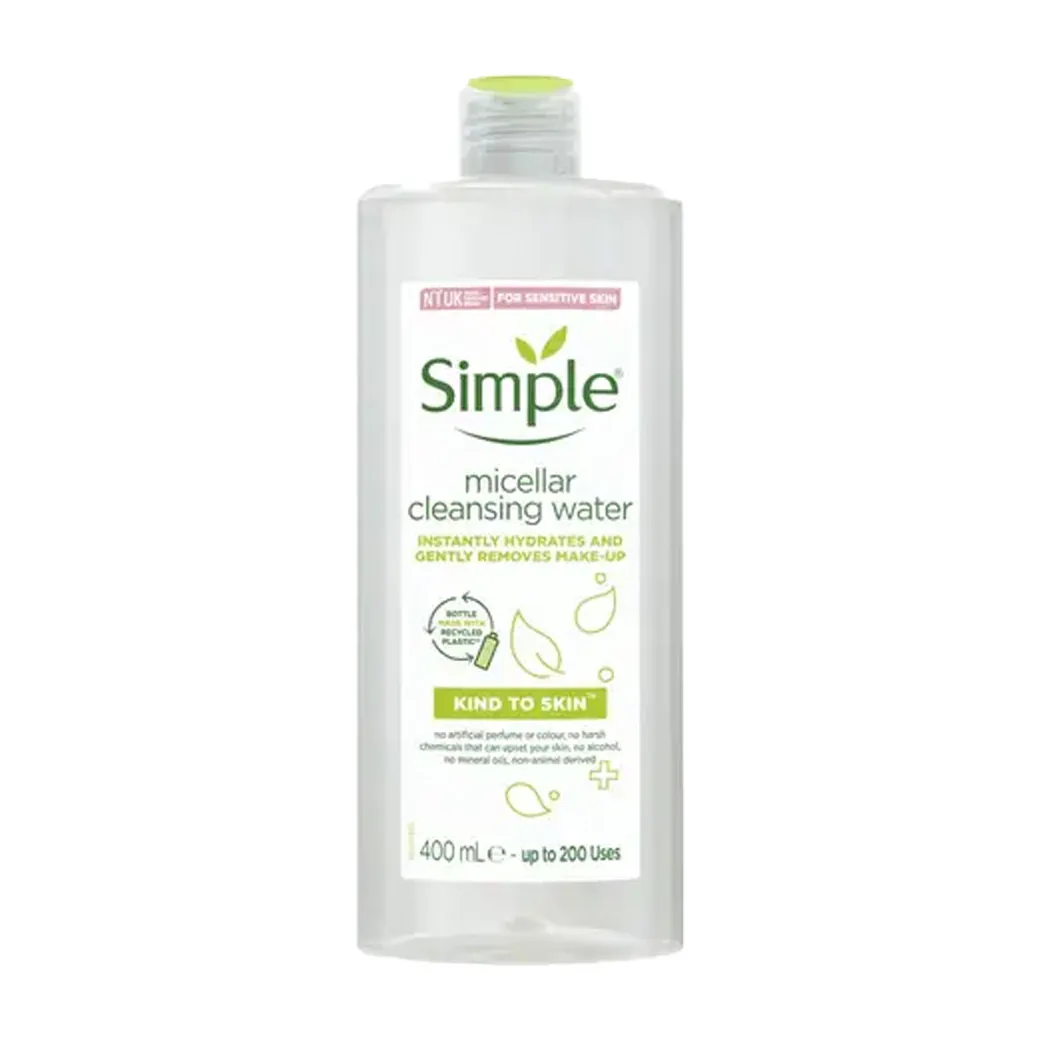 Simple - میسلار واتر سیمپل مناسب انواع پوست Simple micellar cleansing water