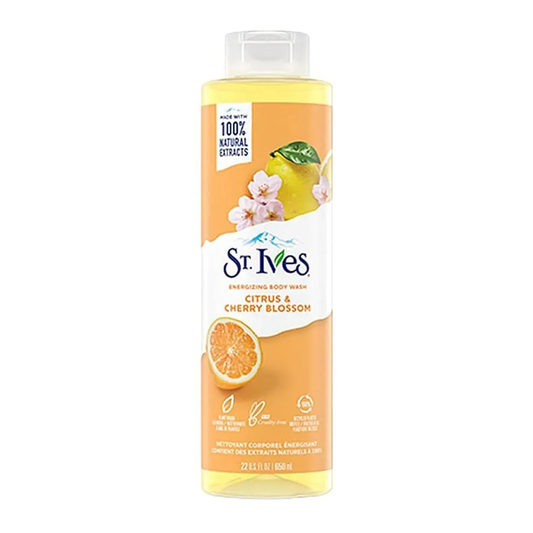 St Ives - شامپو بدن سنت ایوز مدل پرتقال و شکوفه گیلاس حجم 650 میل St Ives Energizing Body Wash Citrus & Cherry Blossom Volume 650ml