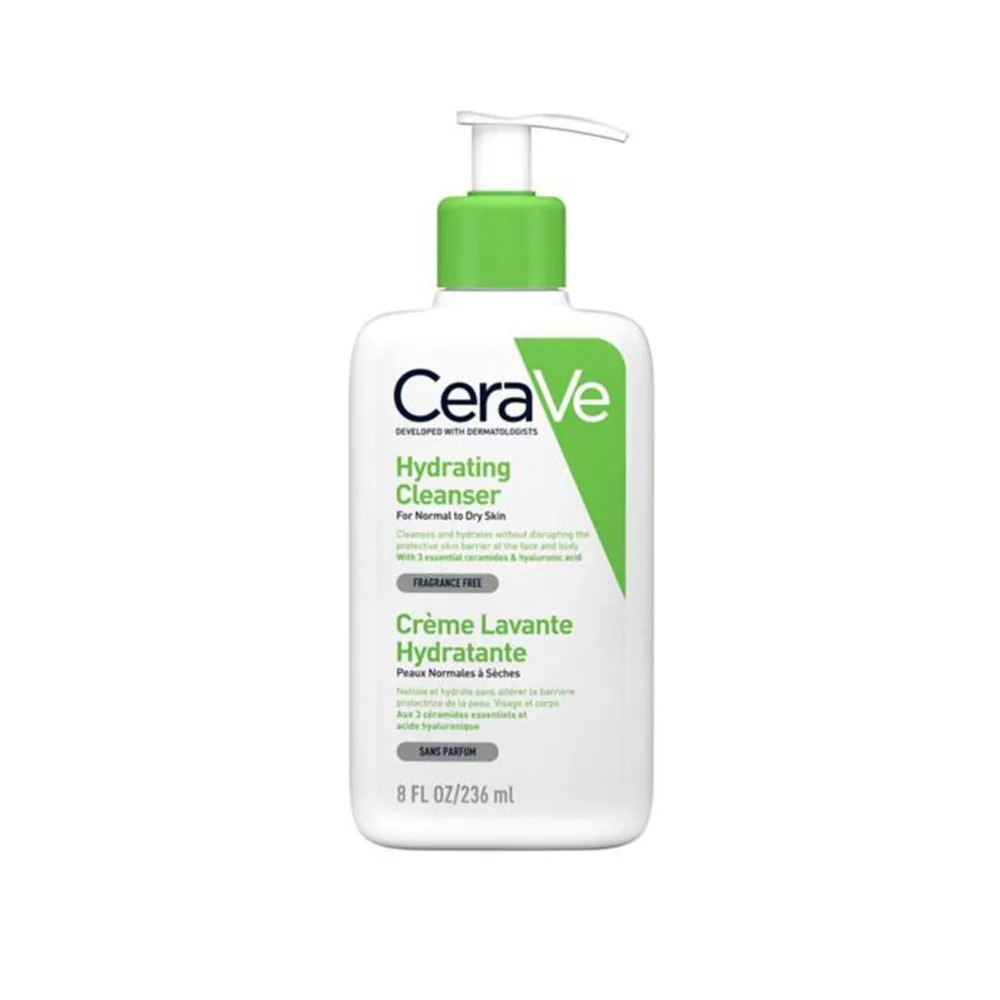 Cerave - ژل شستشو و آبرسان سراوی Cerave hydrating cleanser for normal to dry skin 236ml