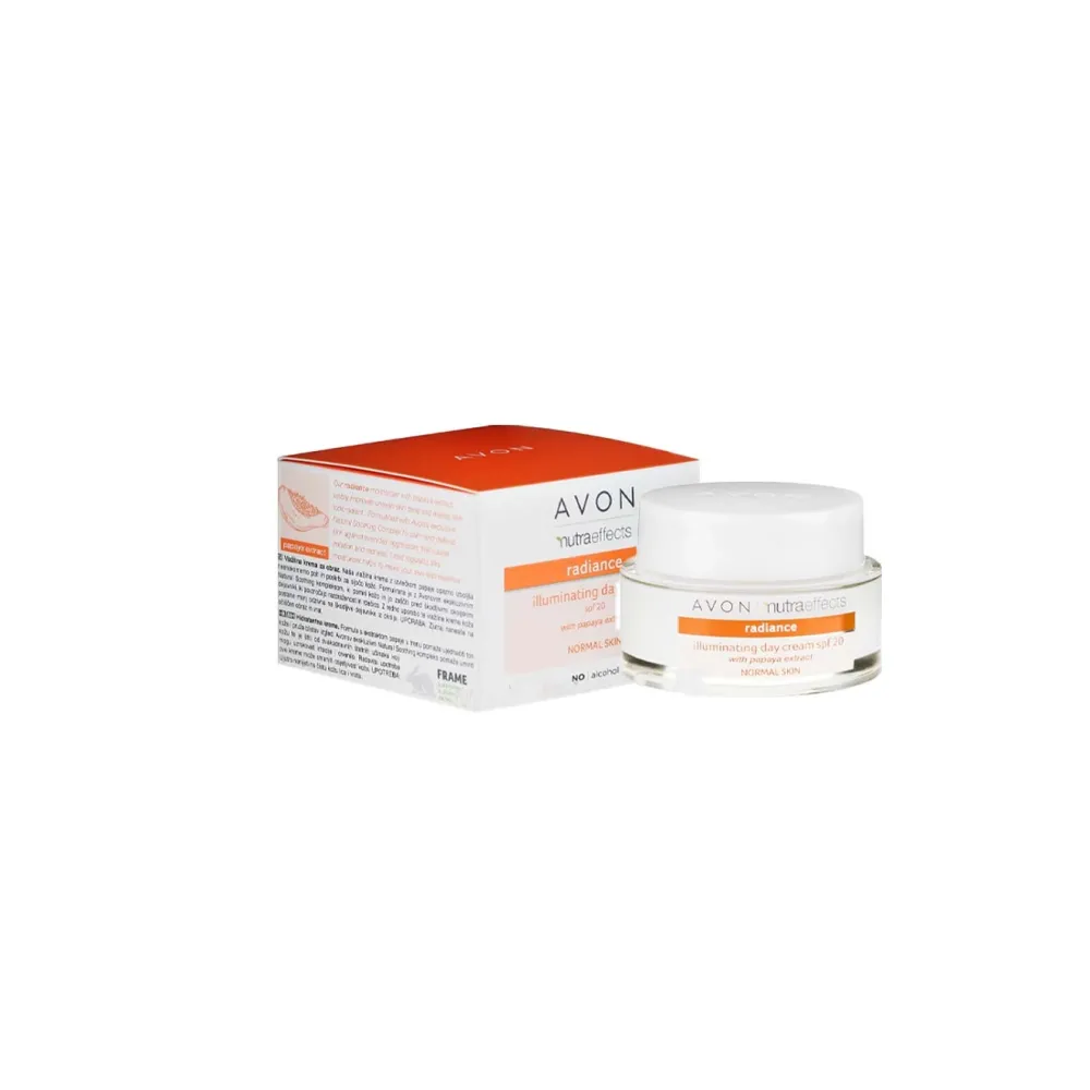 Avon - کرم آبرسان روز روشن کننده پوست اون Nutra Effects Radiance Illuminating Day Cream Spf 20 avon