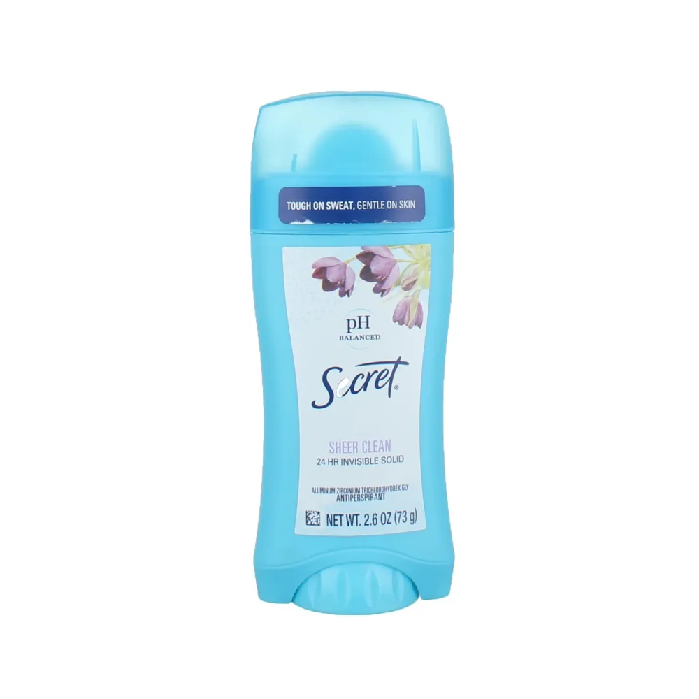 Secret - مام صابونی سکرت مدل secret Sheer Clean Sheer Clean 24h Invisible Solid