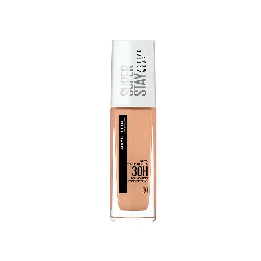 Maybelline - کرم پودر میبلین مدل SUPER STAY شماره 30 MAYBELLINE SUPER STAY ACTIVE WEAR FOUNDATION 30 SAND