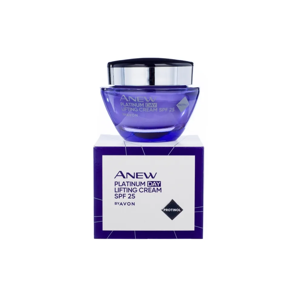 Avon - کرم روز بالای 50 سال آون ضد چروک و لیفتینگ اون Platinum Day Lifting Cream SPF 25 avon