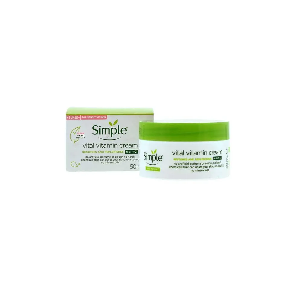Simple - کرم شب ویتال ویتامین سیمپل Vital Vitamin Cream simple