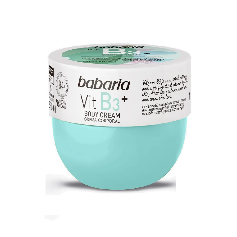 Babaria - کرم بدن باباریا مدل ویتامین +B3 حجم 400 میلbabaria Vitamin B3 Body Cream Volume 400ml