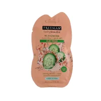 Freeman - ماسک صورت خاک رسی نمک صورتی و خیار فریمن ساشه ای حجم 15 میل freeman cucumber and pink salt mask