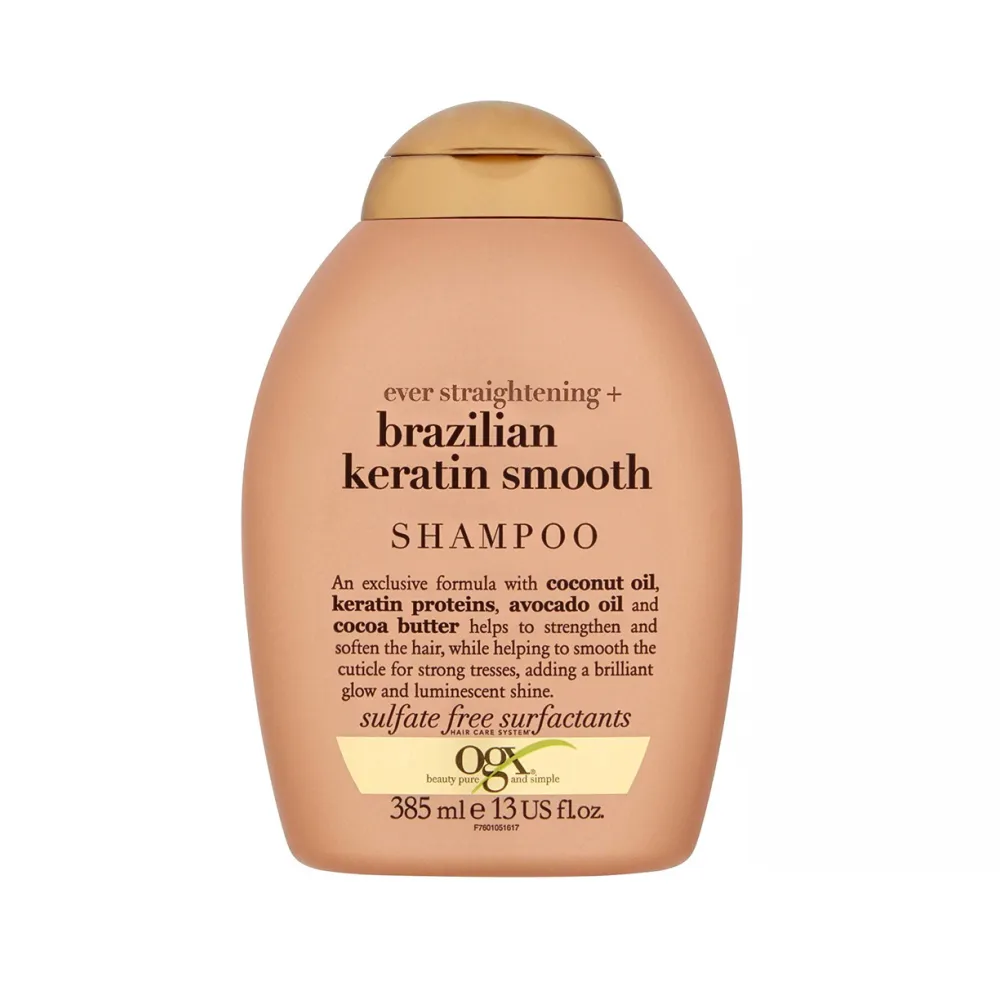 OGX - شامپو کراتین تراپی برزیلی صاف کننده مو او جی ایکس OGX Ever Straight Brazilian Keratin Therapy Shampoo