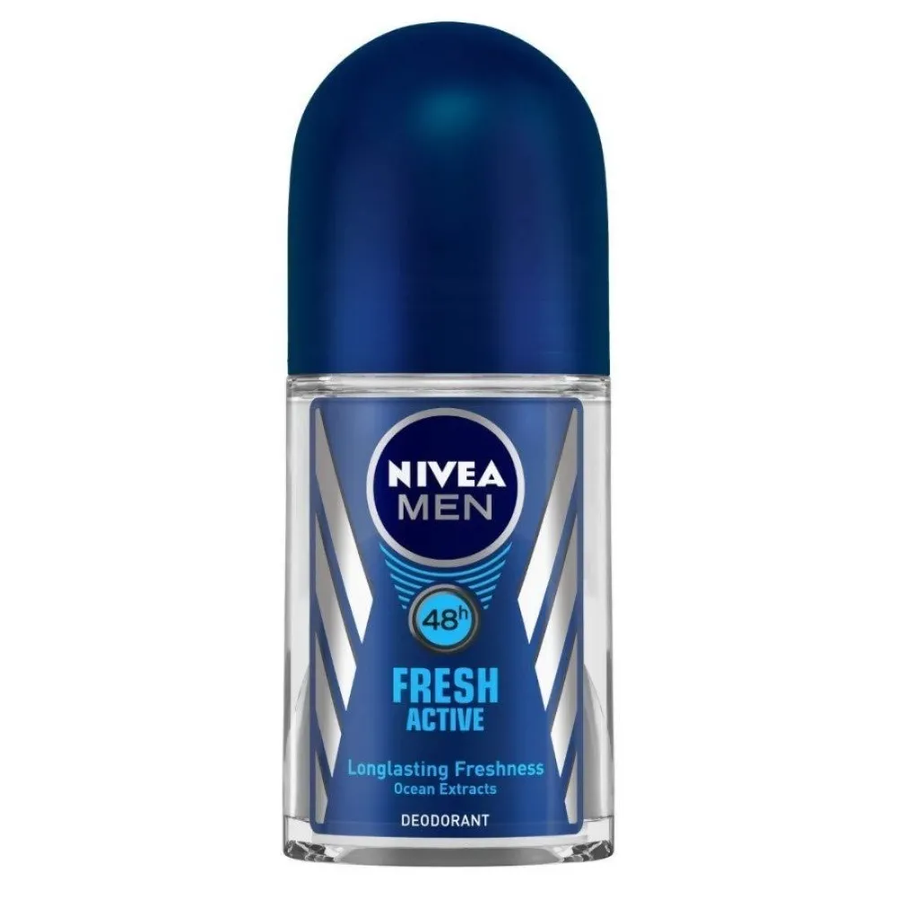 Nivea - مام رول نیوا فرش اکتیو NIVEA FRESH ACTIVE ROLL ON DEODORANT FOR MEN 50 ML