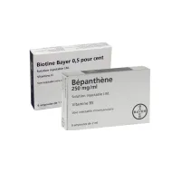 Bayer - آمپول بیوتین و بپانتین بایر ( ضد ریزش مو ) Biotine Bayer Bepanthene