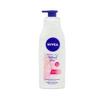 Nivea - لوسیون بدن پمپی نیوا مدل Natural Glow حجم ۴۰۰ میل Nivea Body Lotion Natural Glow UV Filter 400ml
