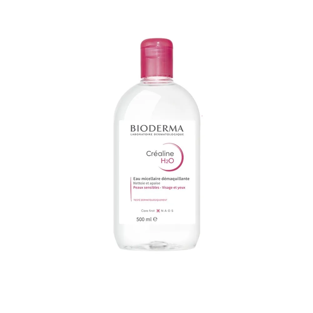 Bioderma - میسلار واتر بایودرما سری Crealine مدل H2O حجم 500 میل Bioderma Crealine H2O original micellar water 500ml