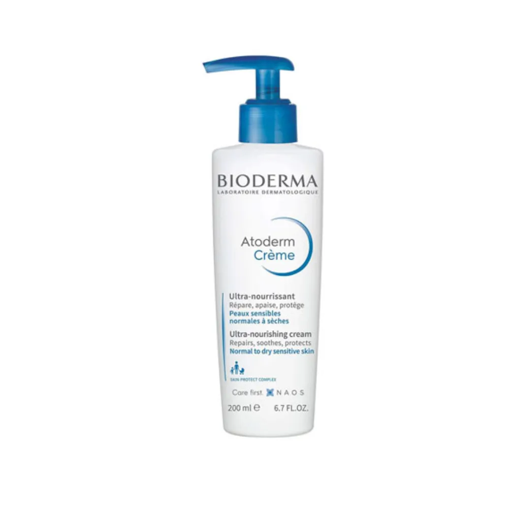 Bioderma - کرم مرطوب کننده بایودرما مدل اتودرم مناسب پوست خشک و حساس حجم 500 میل Bioderma Atoderm Cream 500ml