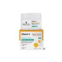 Skin Academy - کرم ضد چروک شب اسکین اکادمی گلو بوست مدل RENEW + RADIANCE حاوی ویتامین سی حجم 50 میل SKIN ACADEMY Glow Boost Vitamin C Night Cream 50ml