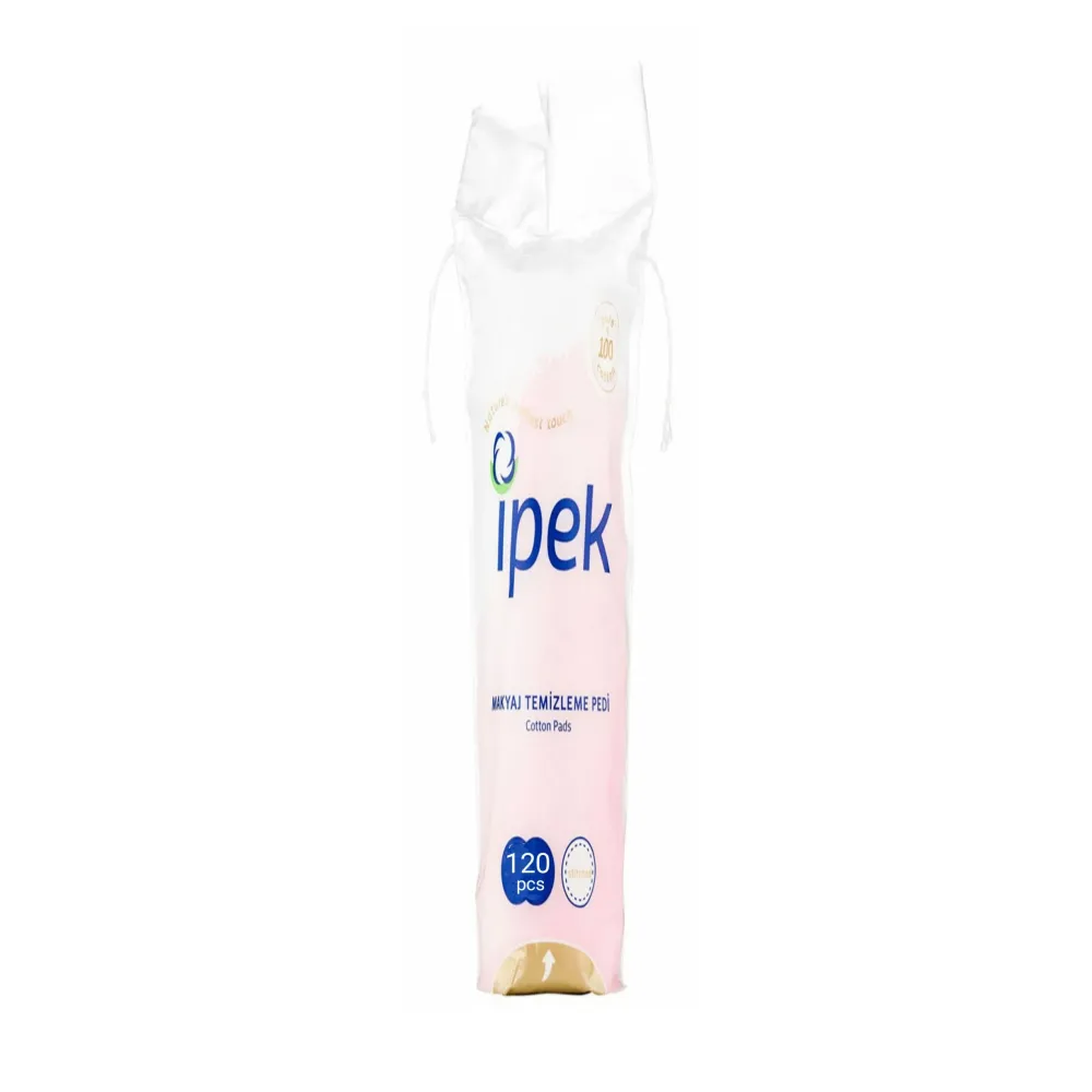 Ipek - پد پاک کننده آرایش ایپک بسته 120 عددی Ipek Pads Cotton Makeup Remover 120pcs