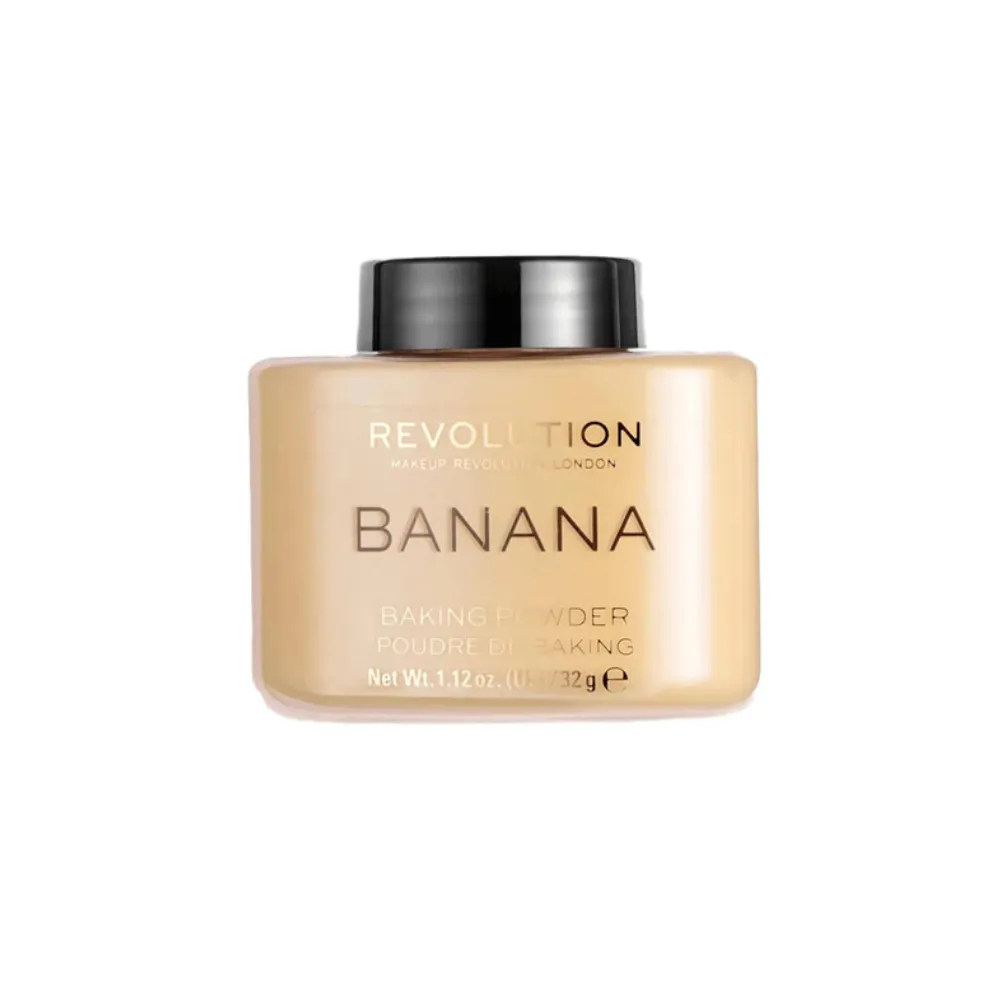 Revolution - پودر بیک موزی میکاپ رولوشن 32گرم Revolution Banana Baking Powder 32gr