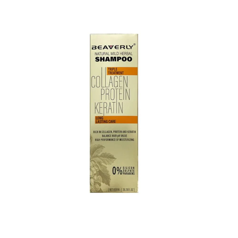 Beaverly - شامپو فاقد سولفات بیورلی مدل کلاژن حجم 1000میل BEAVERLY COLLAGEN ANTI HAIRFALL SHAMPOO Volume 1000ml