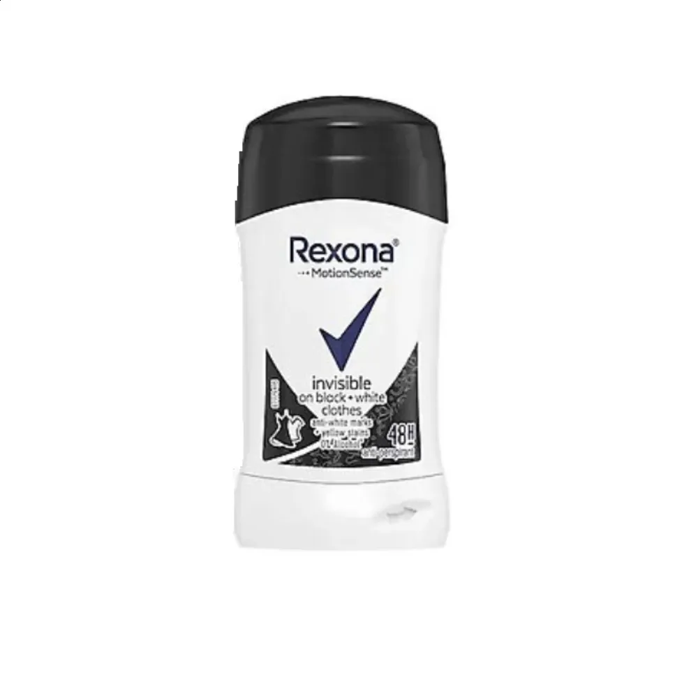 Rexona - استیک ضد تعریق زنانه رکسونا مدل بلک اند وایت حجم 40 میل Rexona Stick Deodorant Invisible black and white For Women Volume 40ml