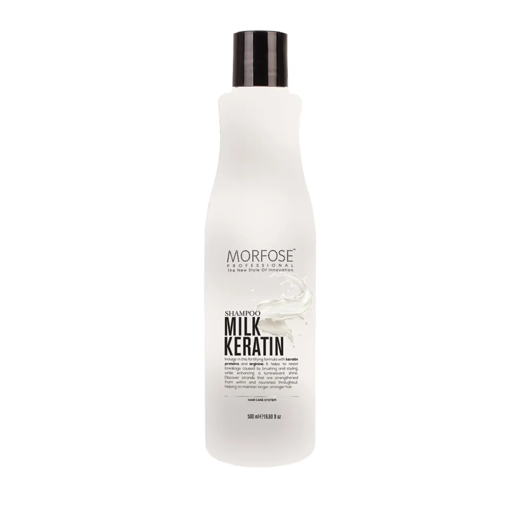 Morfose - شامپو میلک کراتین مورفوس حجم 500 میل Morfose Shampoo Milk Keratin Volume 500ml