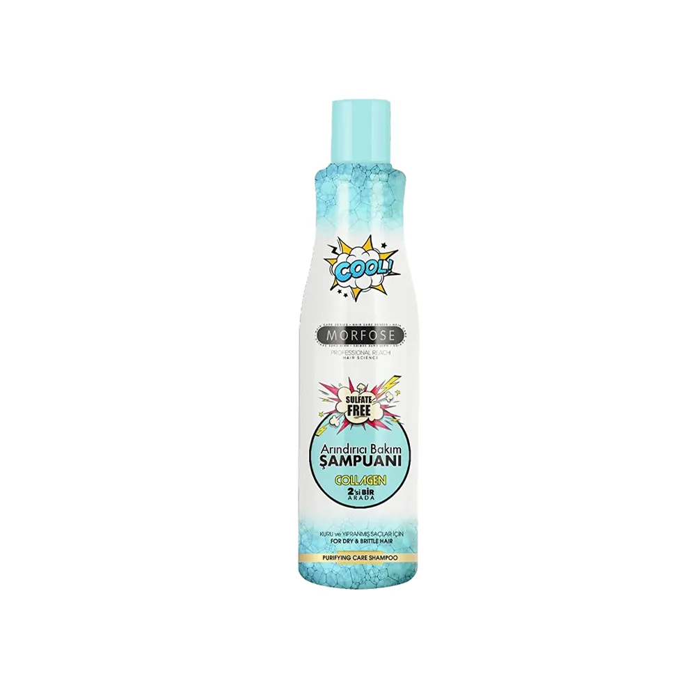 Morfose - شامپو مو آبی فاقد سولفات مورفوس مدل کلاژن حجم 500 میل Morfose COLLAGEN HAIR SHAMPOO Volume 500ml