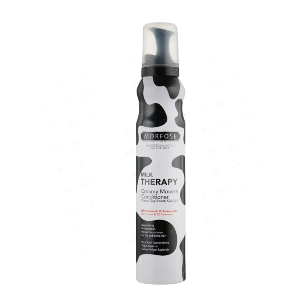Morfose - موس مو مورفوس مدل میلک تراپی حجم 350 میل Morfose Milk Therapy Creamy Mousse Conditioner Volume 350ml