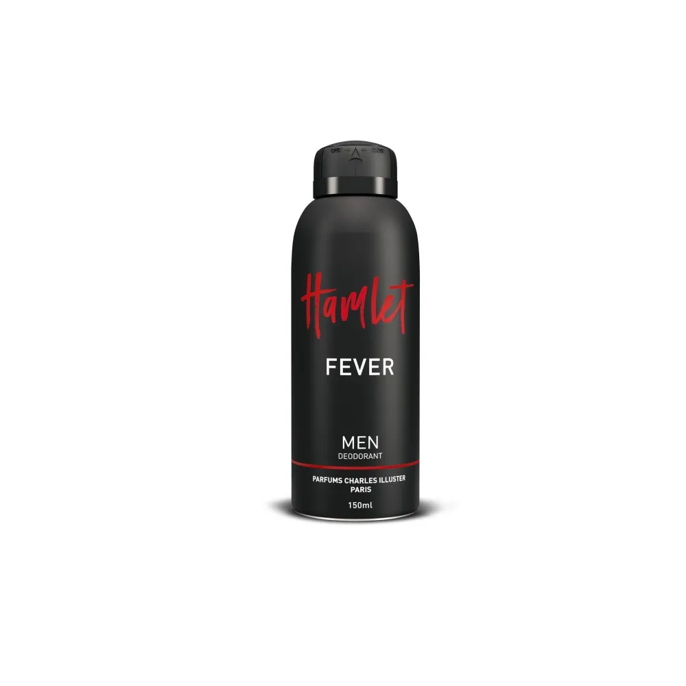 Hamlet - اسپری دئودورانت مردانه هملت مدل فیور حجم 150 میل Fever Deodorant Spray Hamlet For Men Volume 150ml