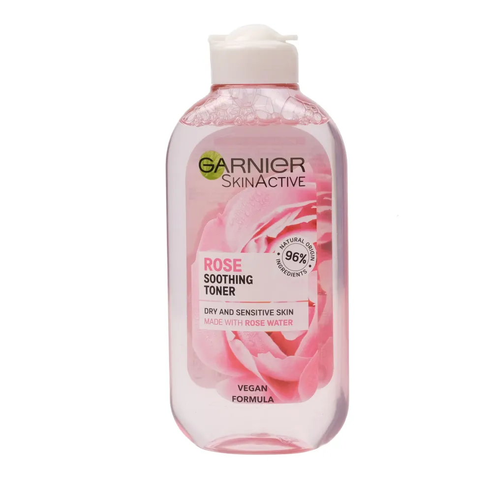 Garnier - تونر عصاره گل رز بوتانیکال گارنیر مناسب پوست های خشک و حساس Garnier Rose Soothing Toner Dry & Sensitive Skin 200ml