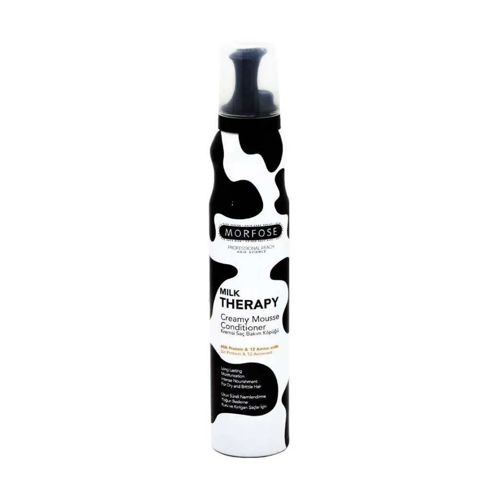 Morfose - موس مو مورفوس مدل میلک تراپی حجم 200 میل Morfose Milk Therapy Creamy Mousse Conditioner 200ml