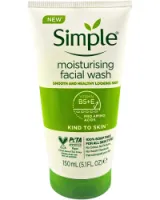 Simple - ژل شستشوی رطوبت رسان انواع پوست سیمپل مدل Moisturising حجم 150میل Simple Kind To Skin Moisturizing Facial Wash Volume 150ml