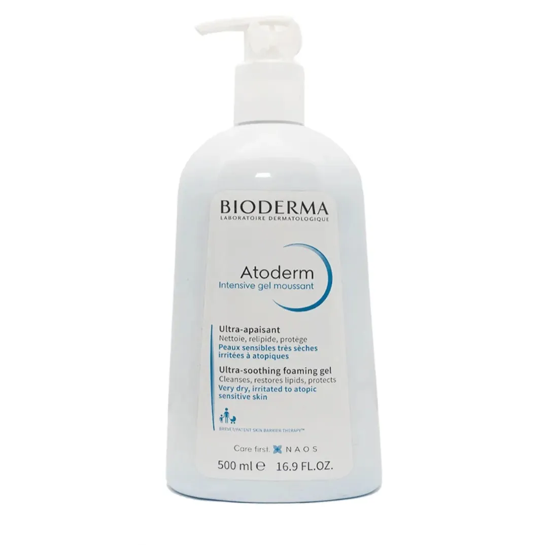 Bioderma - ژل شستشو صورت اتودرم ضد خارش پوست خشک بایودرما حجم 500 میلBioderma Gel Moussant Wash Volume 500ml