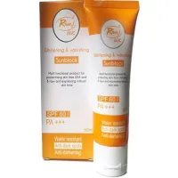 Rivaj - ضد آفتاب سفید کننده و ناپدید کننده لک های تیره ریواج SPF60 حجم 50 میل Rivaj UK Whitening & Vanishing Sunblock SPF60