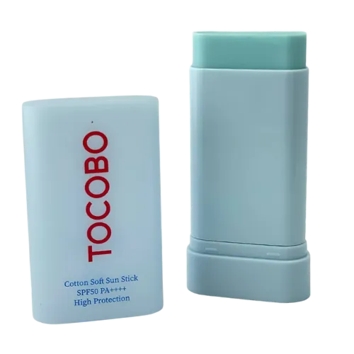 TOCOBO - ضد آفتاب استیکی توکوبو عصاره پنبه کتان سافت حجم 19 گرم Cotton Soft Sun Stick SPF50 PA++++ Volume 19gr tocobo
