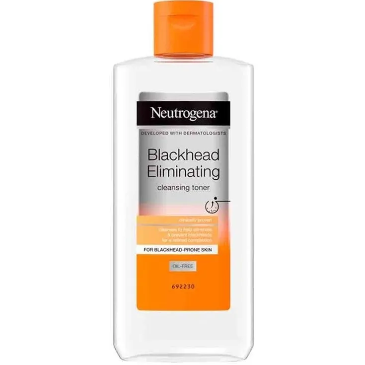 Neutrogena - تونر پاک کننده صورت نوتروژینا مدل ضد جوش سرسیاه حجم 200 میل Blackhead Eliminating cleansing toner Volume 200ml neutrogena