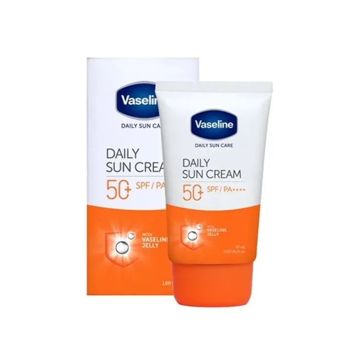 Vaseline - کرم ضد آفتاب بی رنگ انواع پوست وازلین حجم 50 میل Dail Sun colorless sunscreensuitable for all skin Spf50 Volume 50ml vaseline