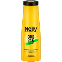 Nelly - شامپو مو کراتینه لاین گلد نلی حجم 400 میل Nelly Keratin Shampoo Gold Volume 400ml