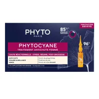 Phyto - سرم ویالی ضد ریزش مو از استرس،رژیم،بعدبارداری خانم ها فیتوسیان 85 درصد فیتو ریزش مو PHYTO PHYTOCYANE ANTI-HAIR LOSS VIAL SERUM FOR WOMEN 85%