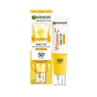 Garnier - ضدافتاب و ضدلک بی رنگ ویتامین سی انواع پوست گارنیر حجم 40 میل Garnier Vitamin C Daily UV INVISIBLE  Spf 50 Volume 40 ml