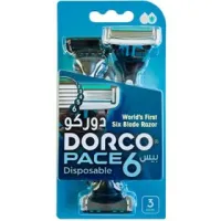 DORCO - تیغ 6 تایی دورکو  dorco Pace3 Fit Portable