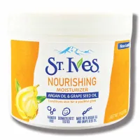 St Ives - کرم آبرسان و مرطوب کننده سنت ایوز مدل روغن ارگان و هسته انگور حجم 283 گرم ST ives Nourishing Moisturizer Argan Oil and Grape Seed Oil Volume 283gr