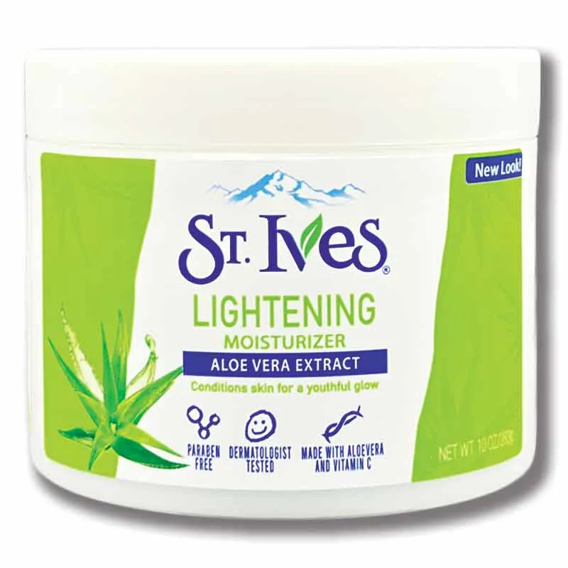St Ives - کرم مرطوب کننده و روشن کننده سنت ایوز حاوی ویتامین سی و عصاره آلوئه ورا Lightening Moisturizer Aloe Vera Extract st ives
