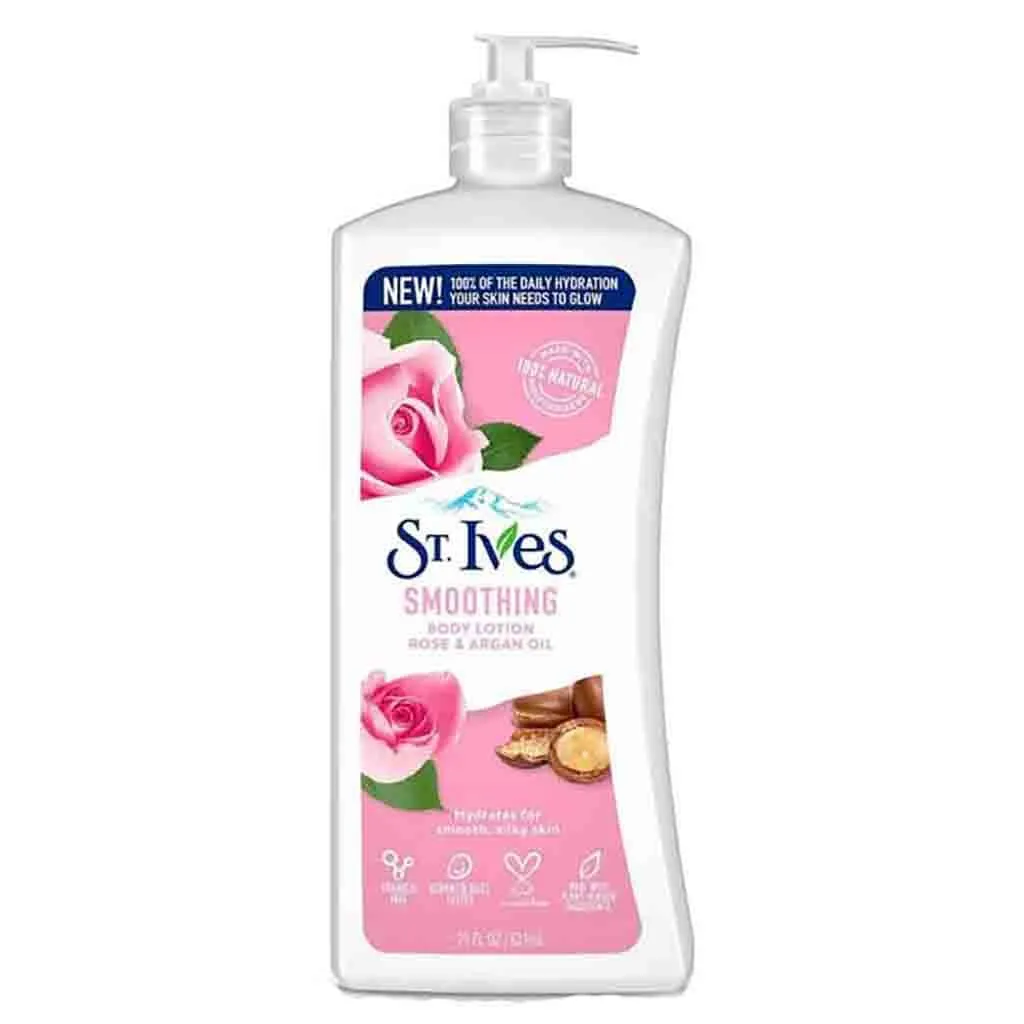 St Ives - لوسیون بدن گل رز و روغن آرگان سنت ایوز St Ives Body Lotion With Rose And Argan 621 ml