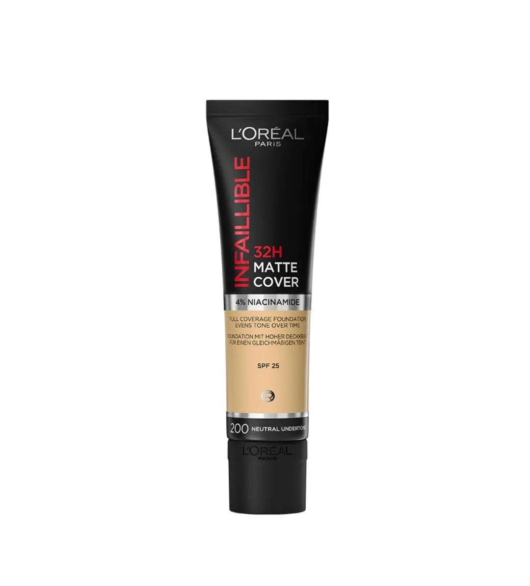 Loreal - کرم پودر مات 32 ساعته اینفایلبل لورال شماره200 حجم 30 میل LOREAL INFAILLIBLE FRESH WEAR 32H No.200 Volume 30ml