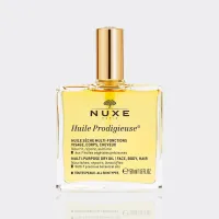 Nuxe - روغن چند کاره صورت،بدن،مو نوکس مدل پردی ژیوس Nuxe Huile Prodigieuse Oil حجم 50 میل Huile Prodigieuse Multi Purpose Dry Oil For Face body hair Volume 50ml nuxe