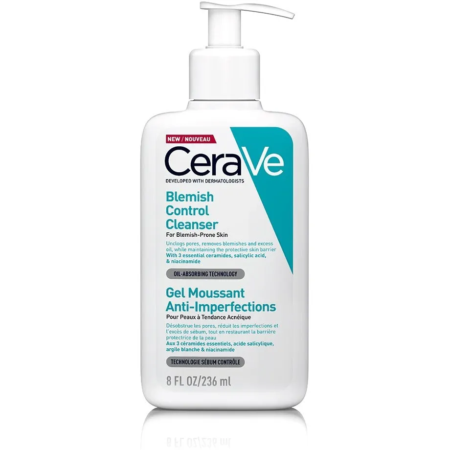 Cerave - شوینده سراوی کنترل کننده و ضد لک حاوی سالیسیلیک اسید حجم 236 میل Cerave Blemish Control Cleanser Volume 236ml