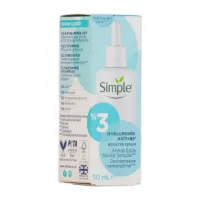 Simple - سرم تقویت کننده هیالورونیک اسید 3% و ویتامین B5 سیمپل حجم 30 میل Simple Booster Serum 3Percentage Hyaluronic Acid And Vitamin B5 Volume 30ml