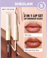 SHEGLAM - لیپ گلاس 2 طرفه شیگلم بای بوک SHEGLAM Lip Rules Liner & Gloss Pen-BY THE LOOK